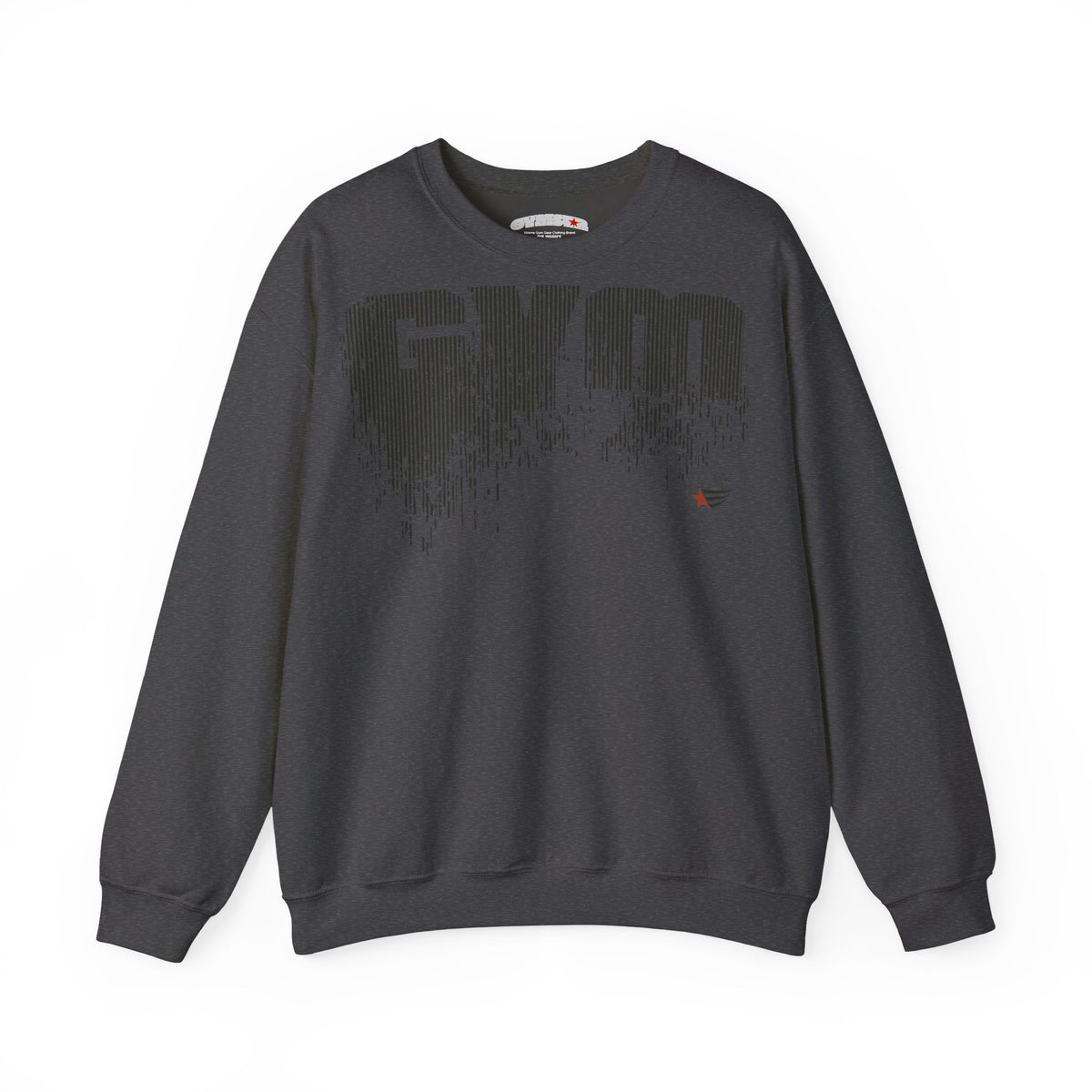 Gray sweatshirt with 'HAVOC SOFTBALL' text on a white background