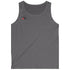 Gray Gymstar-fitness-tank top with a logo on a white background