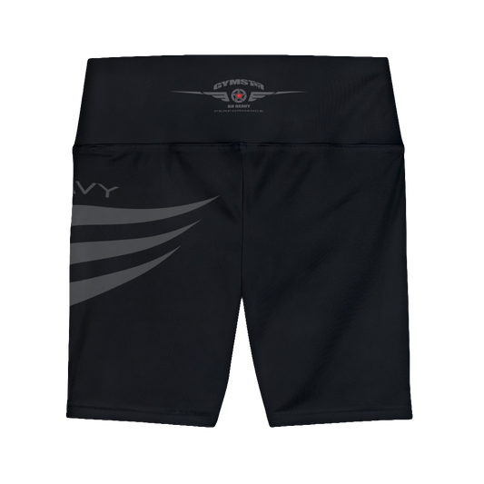 Gymstar Women’s Black High-Waisted Workout Shorts – Fitness, Yoga &amp; Running Activewear