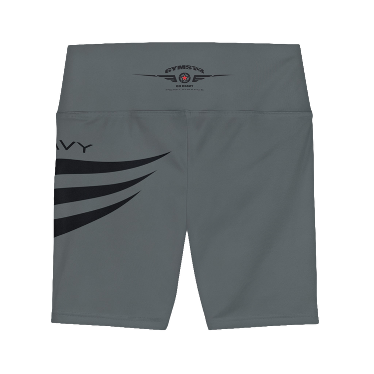 Gymstar Women’s Dark Gray High-Waisted Workout Shorts – Yoga, Running &amp; Training Activewear