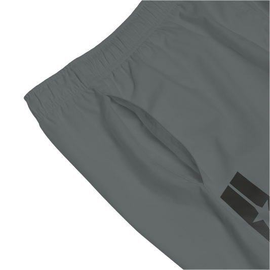 Gymstar Men's Fitness Board Shorts in Solid Grey