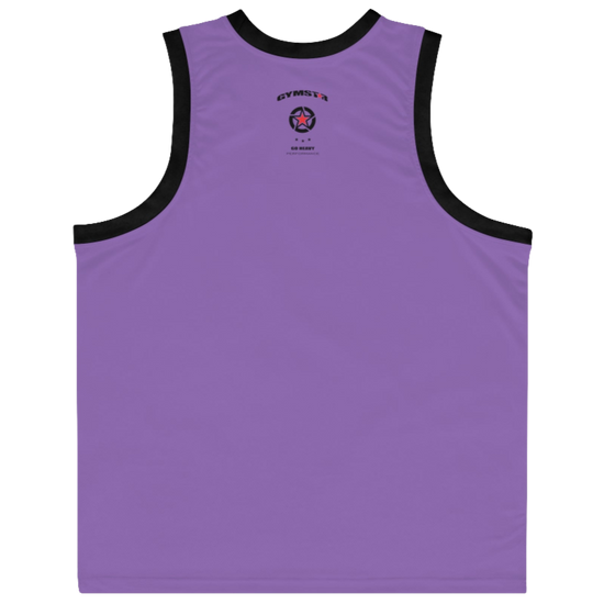 a Gymstar sports tank top branded with the Gymstar Fit logo and a motivating print back view