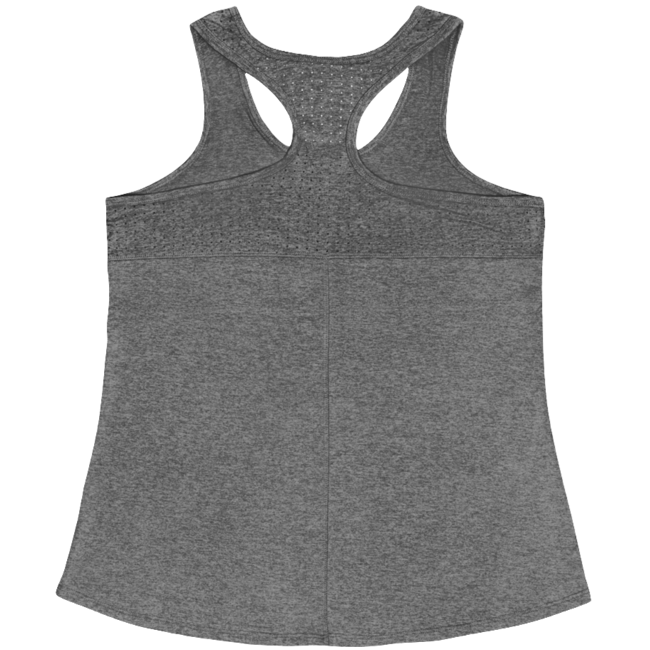  a greGymstar sports tank top branded with the Gymstar Fit logo back view