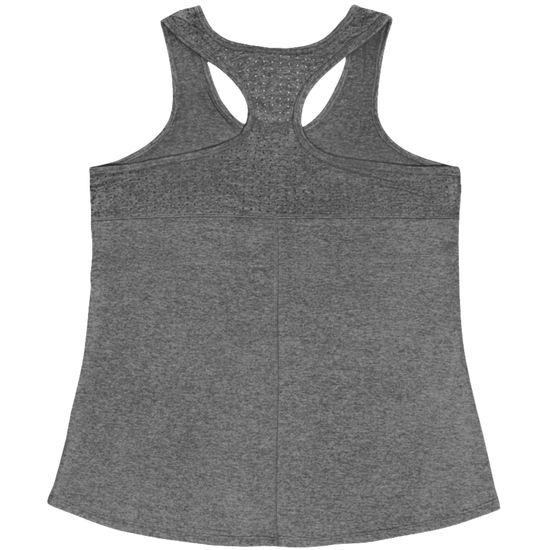  a greGymstar sports tank top branded with the Gymstar Fit logo back view