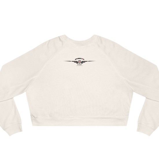 A white Gymstar sweatshirt with logo and motivating design Best Bodies. Rear view.