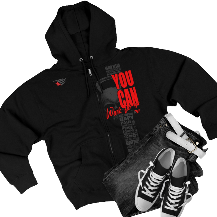 Fitness Bodybuilding Premium Full Zip Hoodie – Gymstar CrossFit &amp; Training Hoodie