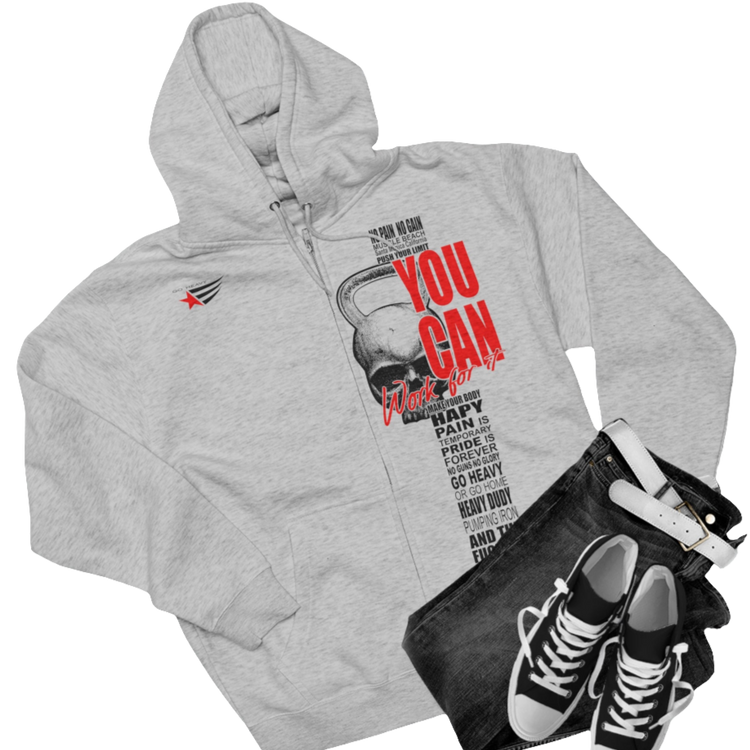 Fitness Bodybuilding Premium Full Zip Hoodie – Gymstar CrossFit &amp; Training Hoodie