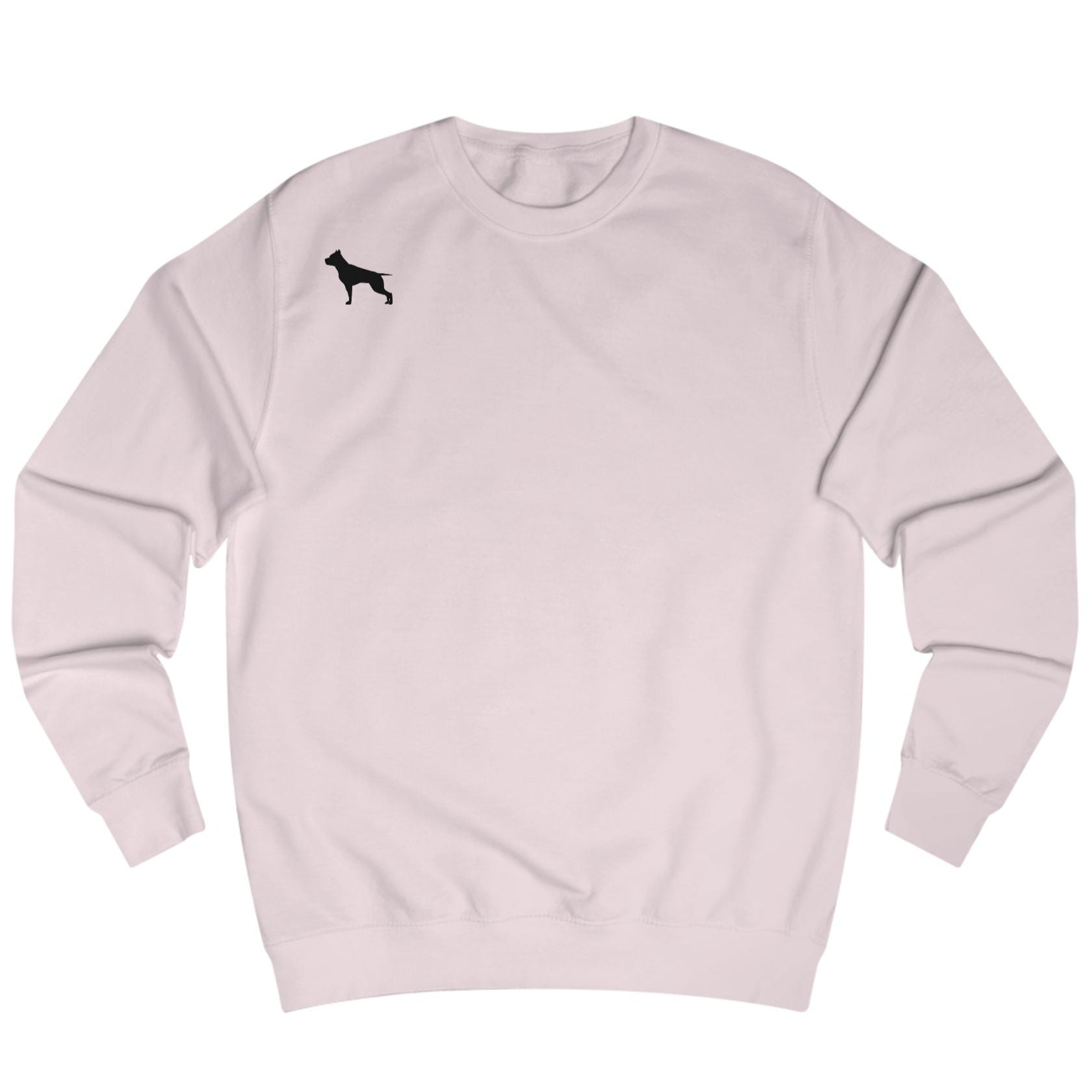 pink, sporty hoodie for fitness and crossfit by the Fitbull brand, branded with a logo, Front view.
