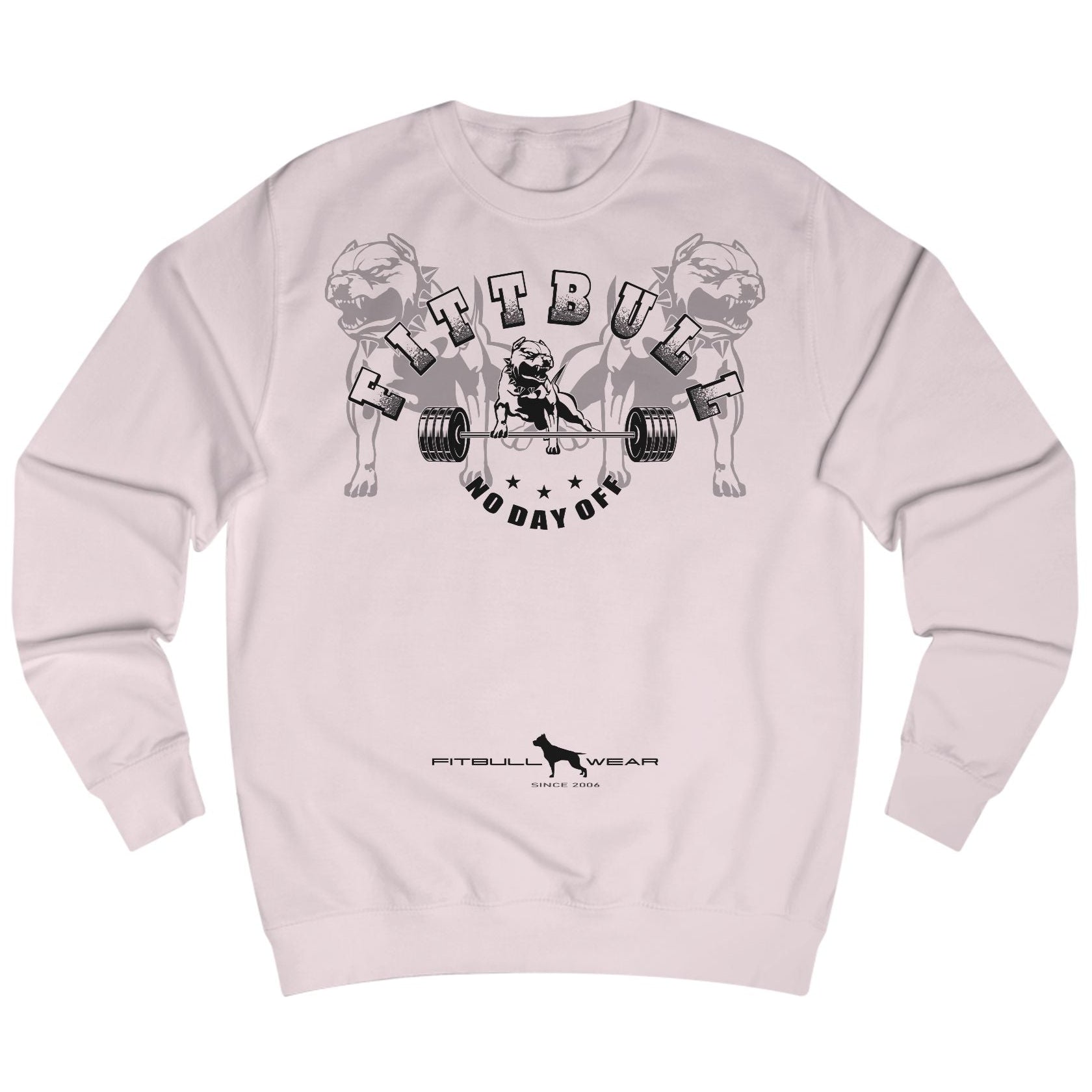 pink Sporthoodie der Marke Fitbull Fitnessbekleidung mit motivierendem Bodybuilding-Motiv