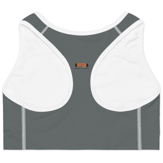  a charcoal-white sports bra fittbull-fitt-wear for crossfit training clothes back view