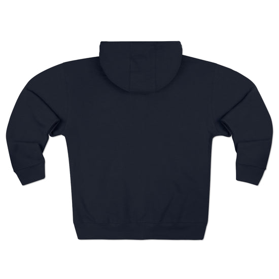 Sport hoodie gymstar rear view deep navy blue.