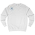 White, sporty,  fitness and bodybuilding hoodie of the Fitbull brand branded with logo, front view.
